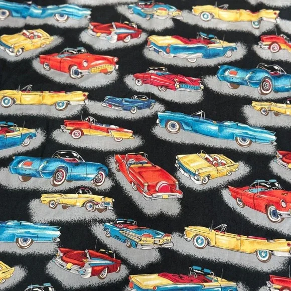 VTG Reyn Spooner Button Up Shirt Mens Large American Classics Car Print - Picture 8 of 9